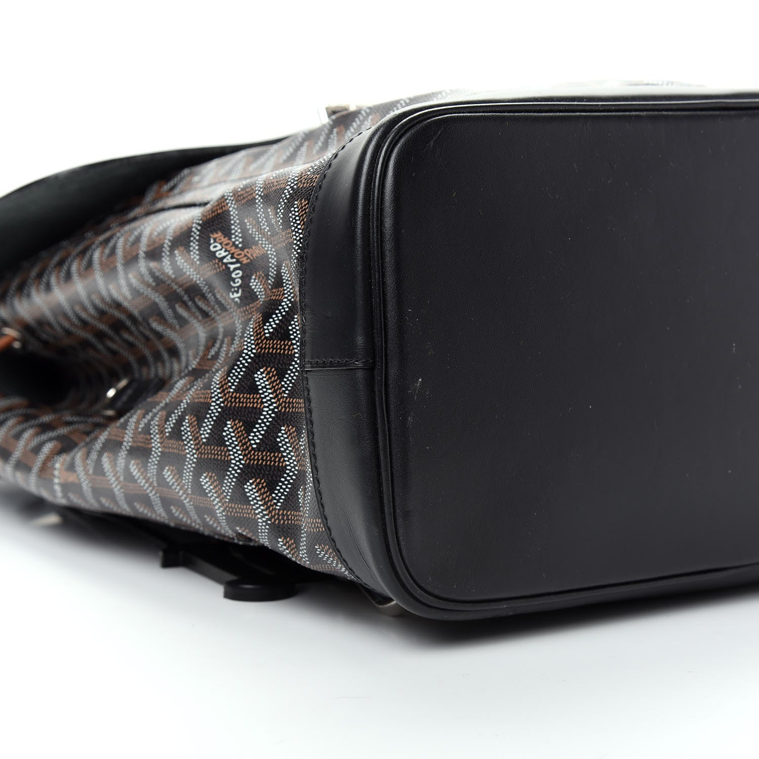 Goyard Goyardine Calfskin Alpin MM Backpack Black 5 of 10