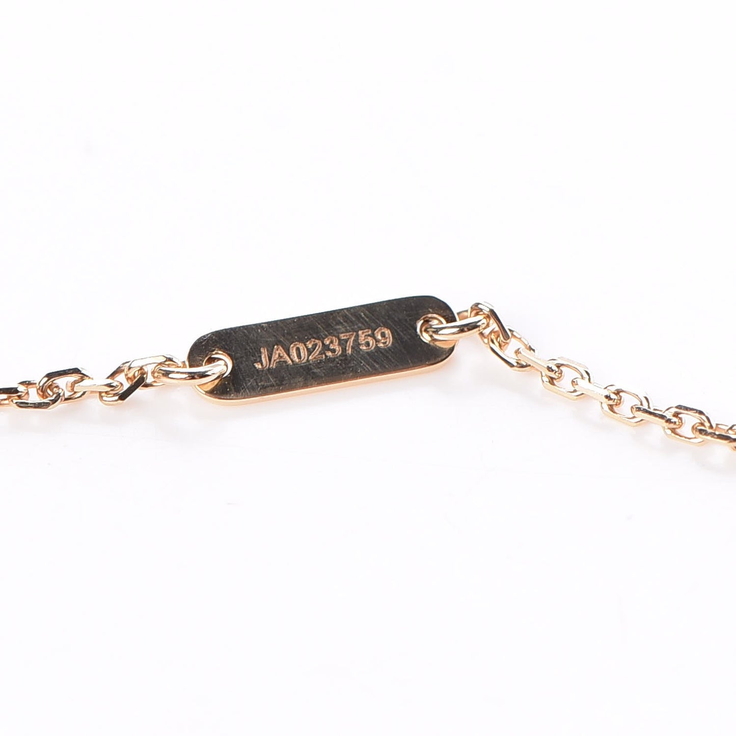 18K Yellow Gold Mother of Pearl Sweet Alhambra Pendant Necklace