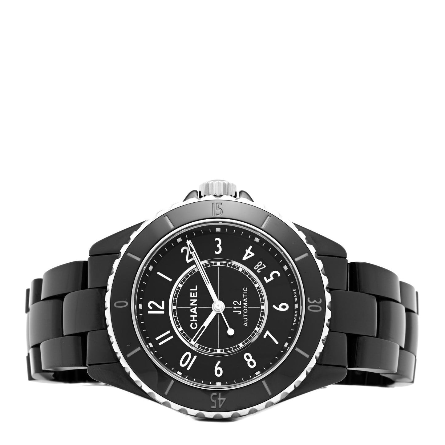 Stainless Steel Ceramic 38mm J12 Automatic Watch Black
