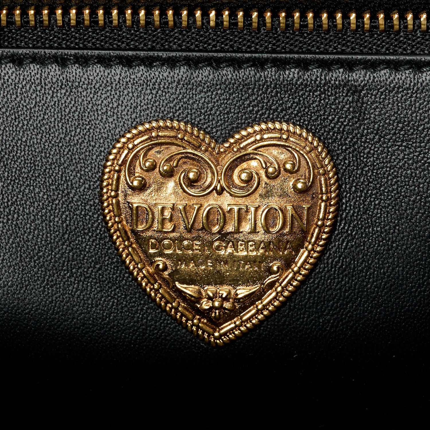 Dolce & Gabbana DOLCE & GABBANA Calfskin Medium Devotion Crossbody Bag Black 7 of 11