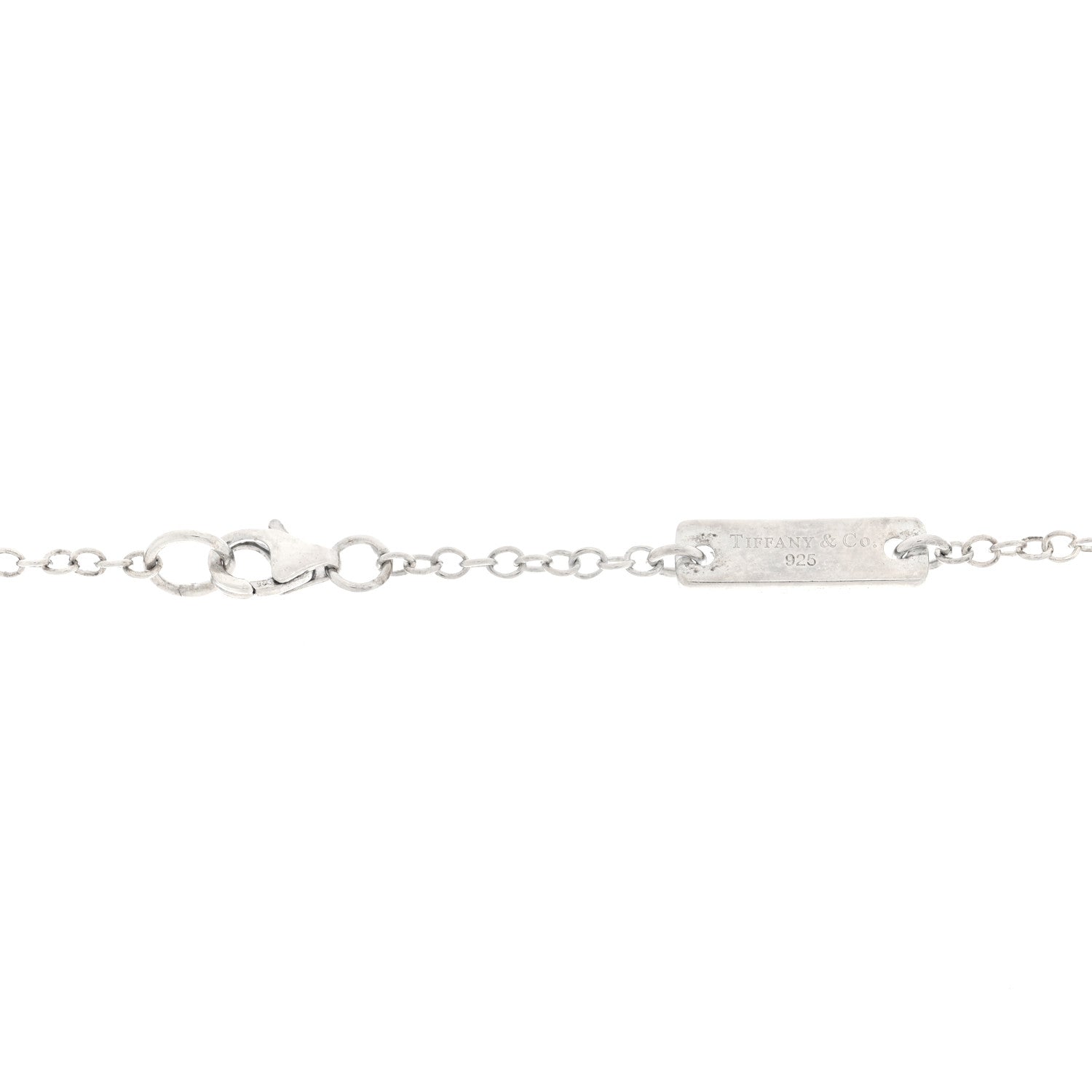 Tiffany Sterling Silver Cultured Pearl Hibiscus Flower Station Necklace 4 of 5
