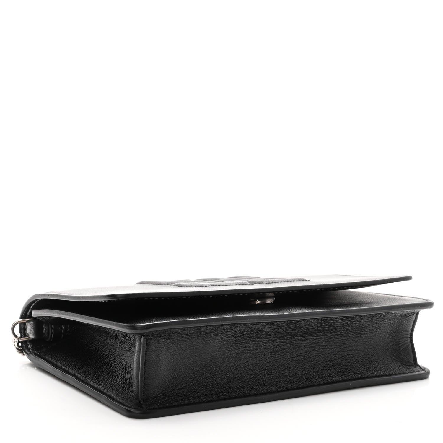 Givenchy Lambskin Emblem Chain Wallet Black 4 of 9