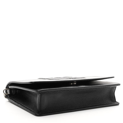 Givenchy Lambskin Emblem Chain Wallet Black 4 of 9