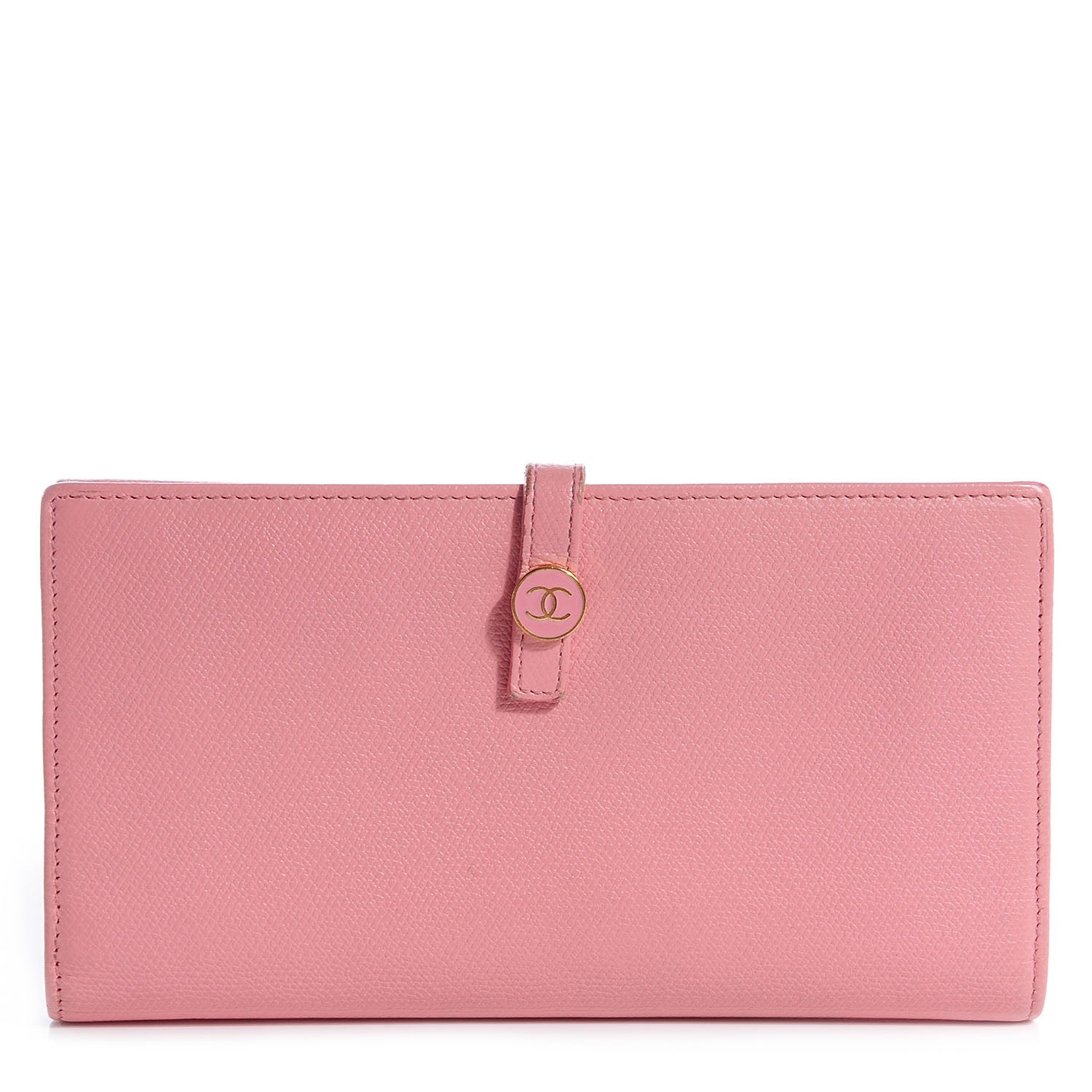 Chanel Leather Clutch Wallet Pink 1 of 8
