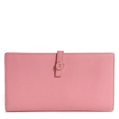 Chanel Leather Clutch Wallet Pink 1 of 8
