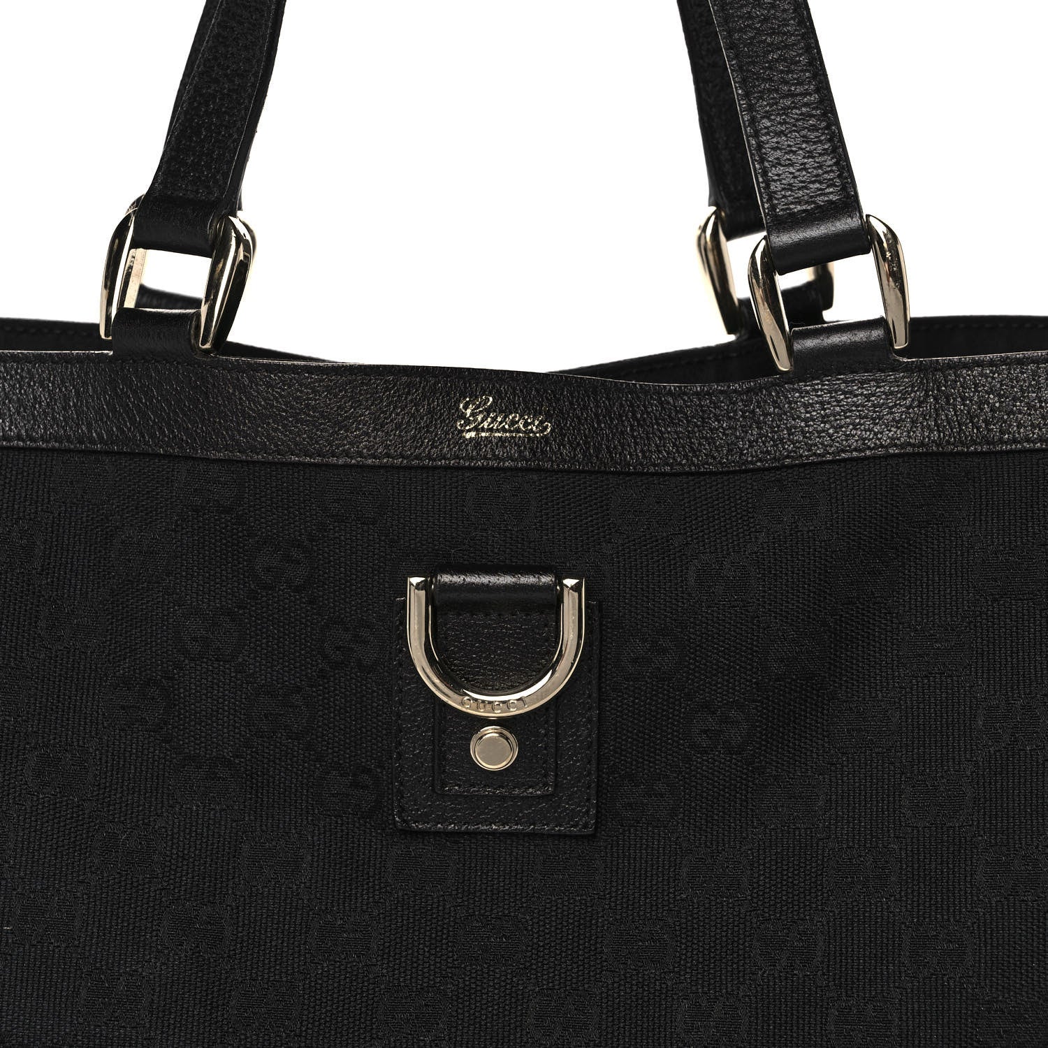 Gucci Monogram Large Abbey Tote Black 8 of 14