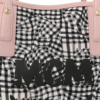 MCM Visetos Medium Liz Reversible Shopper Tote Powder Pink 12 of 16