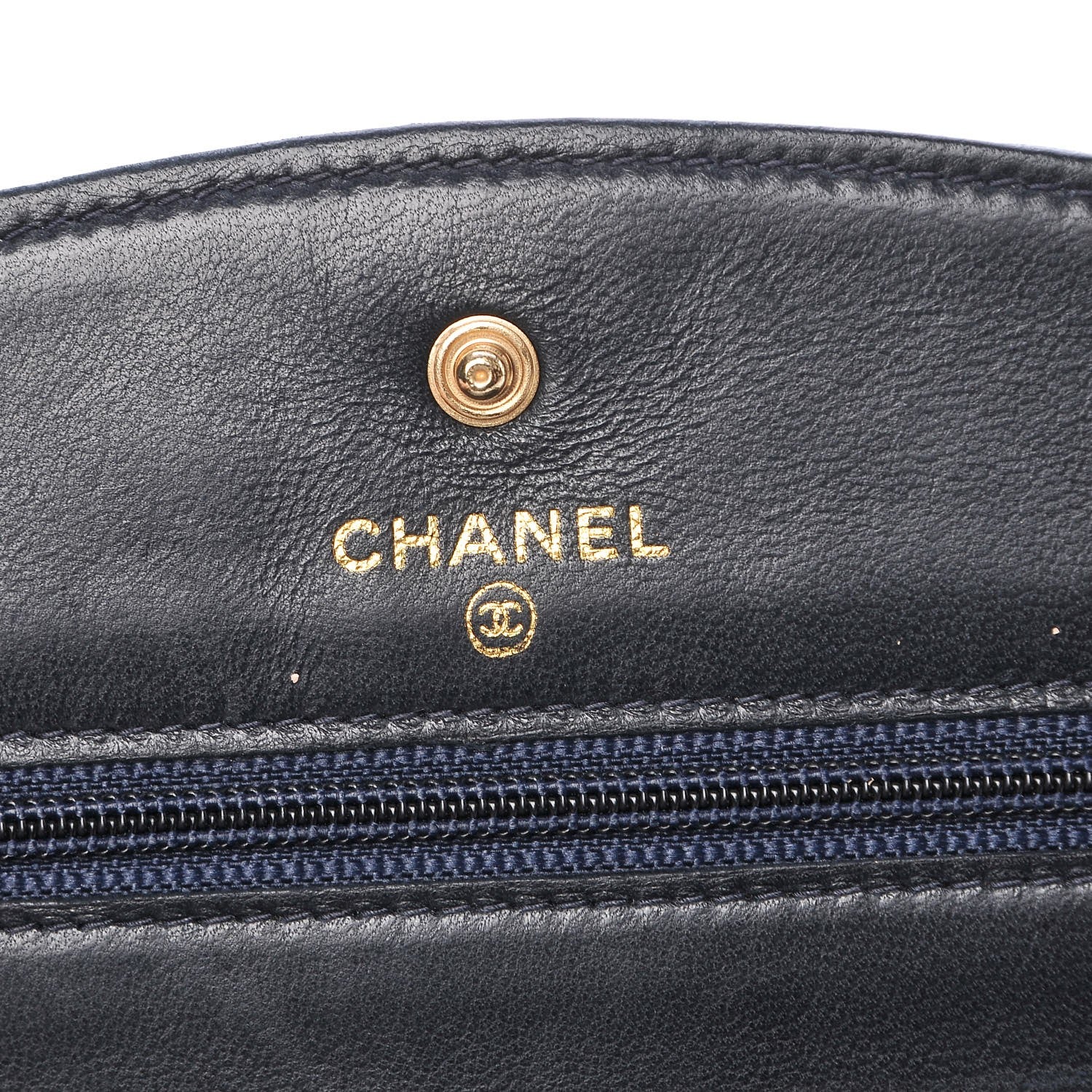 Chanel Caviar Timeless CC Wallet on Chain WOC Navy 6 of 8