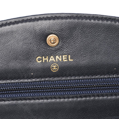 Chanel Caviar Timeless CC Wallet on Chain WOC Navy 6 of 8