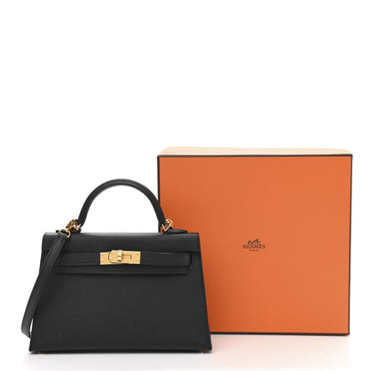 Hermes Epsom Mini Kelly Sellier 20 Black 12 of 12