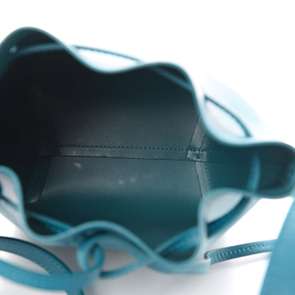 Mansur Gavriel Saffiano Mini Mini Bucket Bag Teal 5 of 12