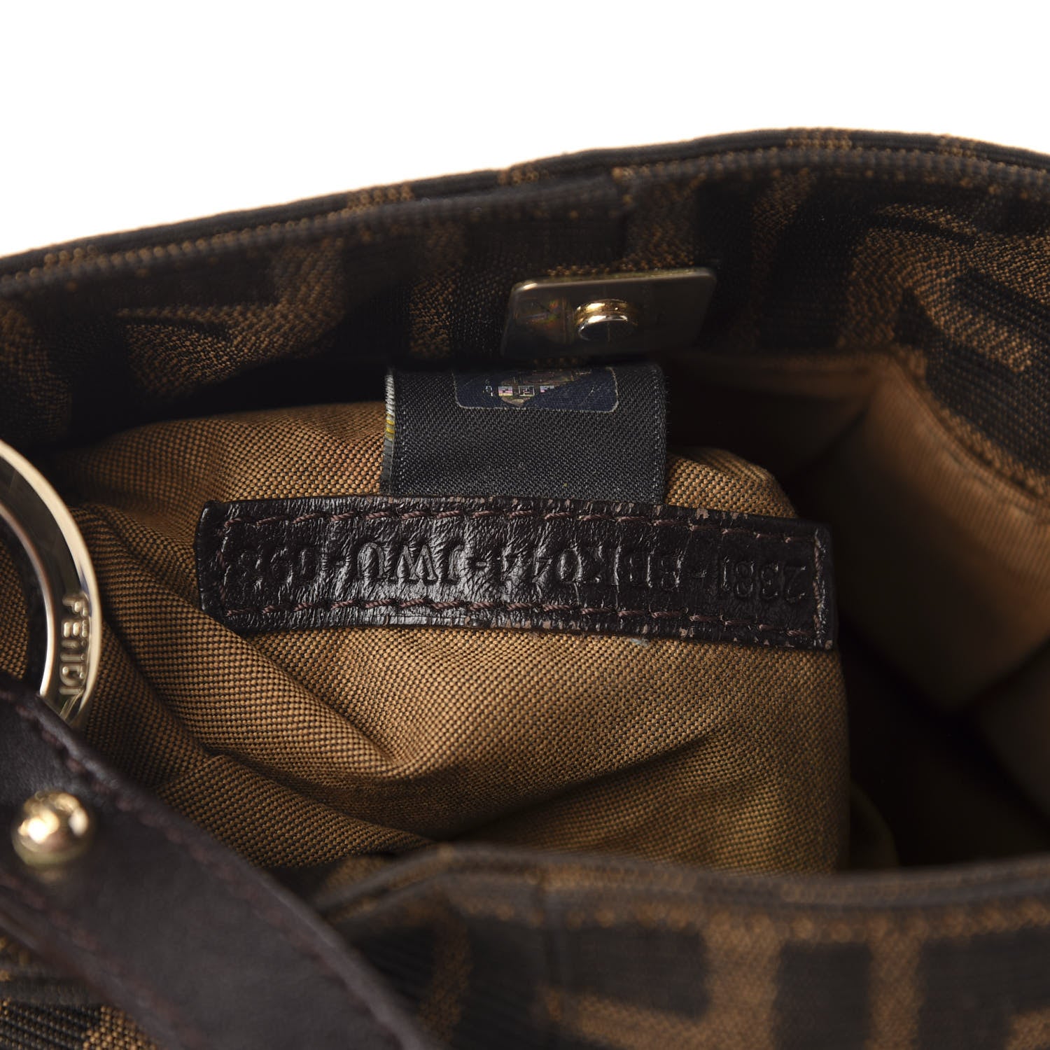 Fendi Zucca Mini Chef Hobo Tobacco 9 of 10