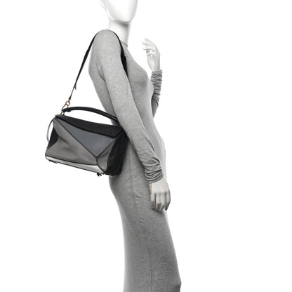 Loewe Calfskin Medium Puzzle Bag Grey Multito 2 of 10