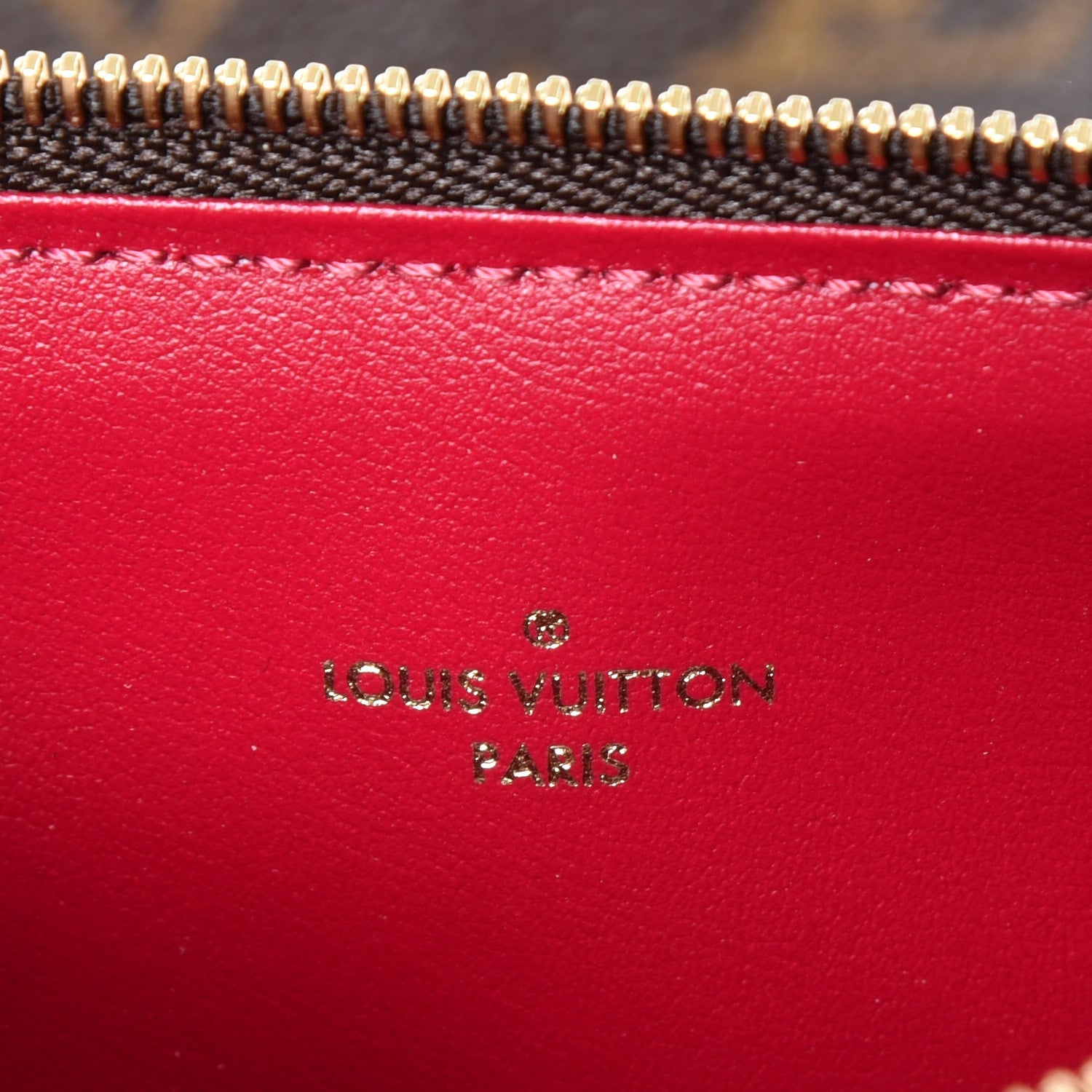 Louis Vuitton Monogram Pochette Felicie Chain Wallet Fuchsia 9 of 15