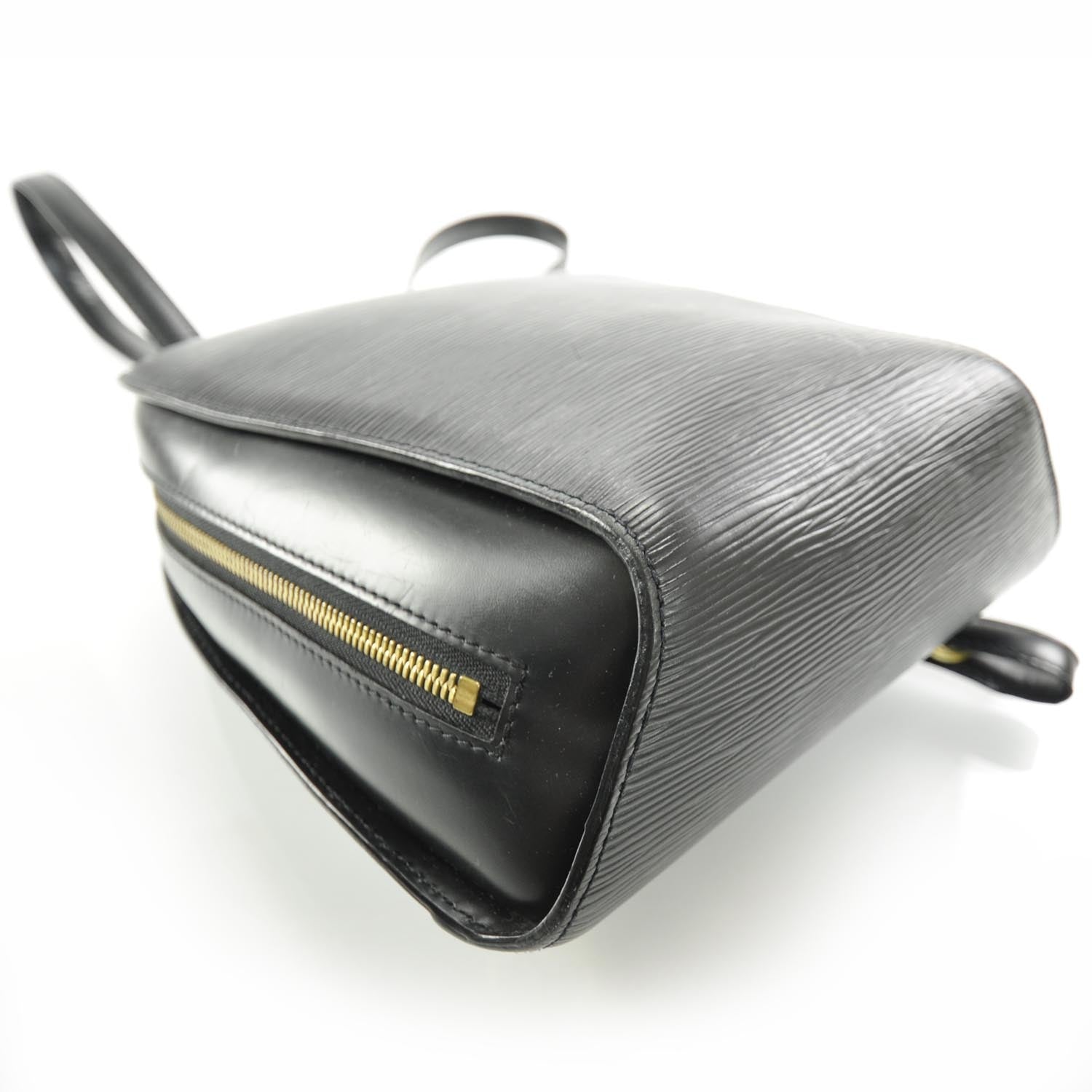 Louis Vuitton Epi Mabillon Backpack Black 5 of 9