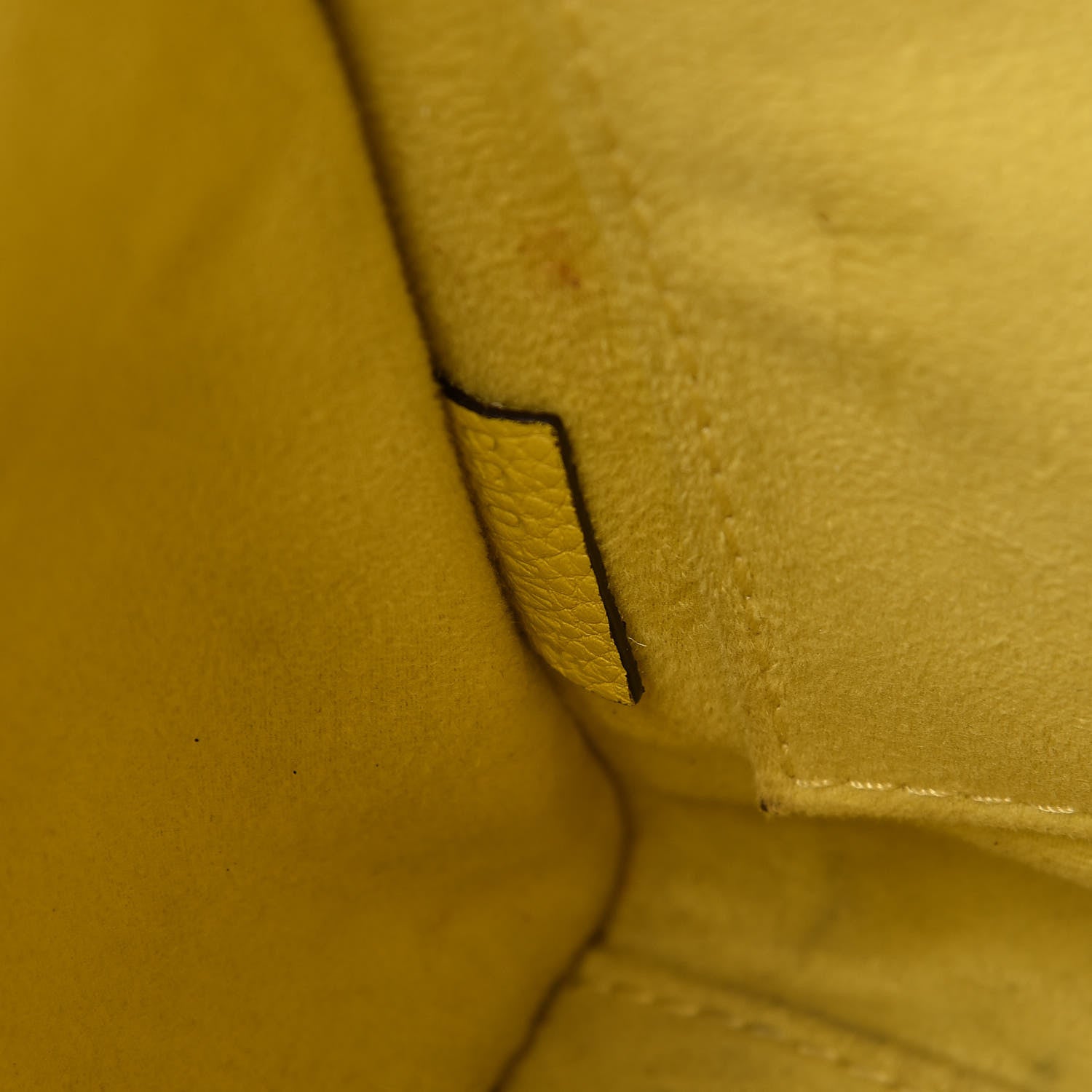 Celine Drummed Calfskin Nano Luggage Citron 7 of 16