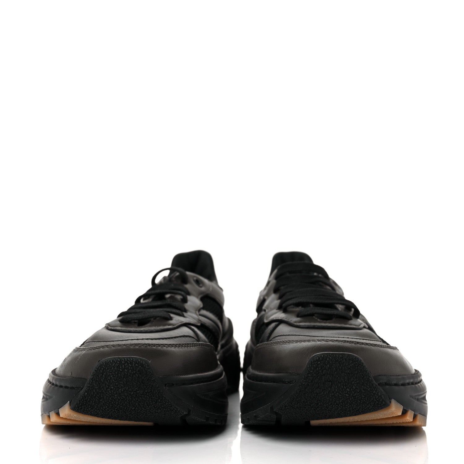Bottega Veneta Calfskin Technical Mesh Speedster Sneakers 41 Black Khaki 2 of 6