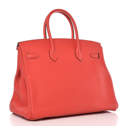 Hermes Togo Birkin 35 Rouge Pivoine 3 of 36