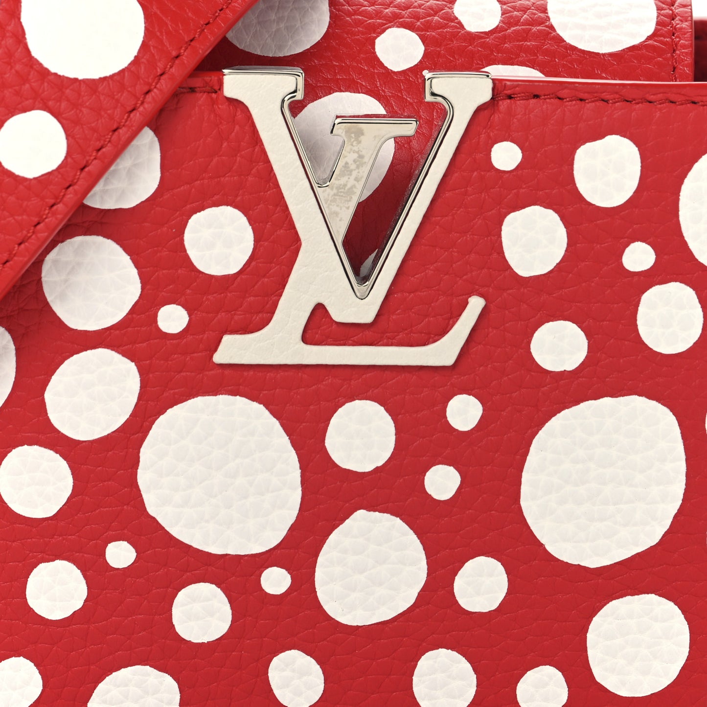 LV X YK Taurillon Capucines Mini Red White