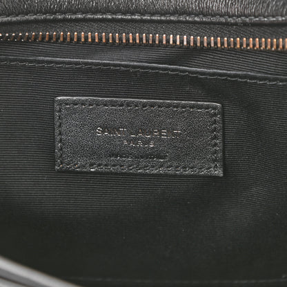 Saint Laurent Calfskin Matelasse Monogram Lou Camera Bag Black 5 of 11