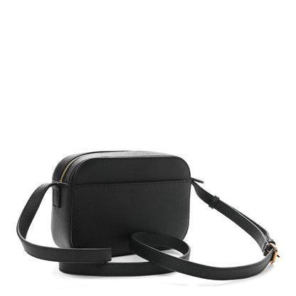 Balenciaga Signature Grained Calfskin Logo XS Ville Camera Bag Black White 3 of 8