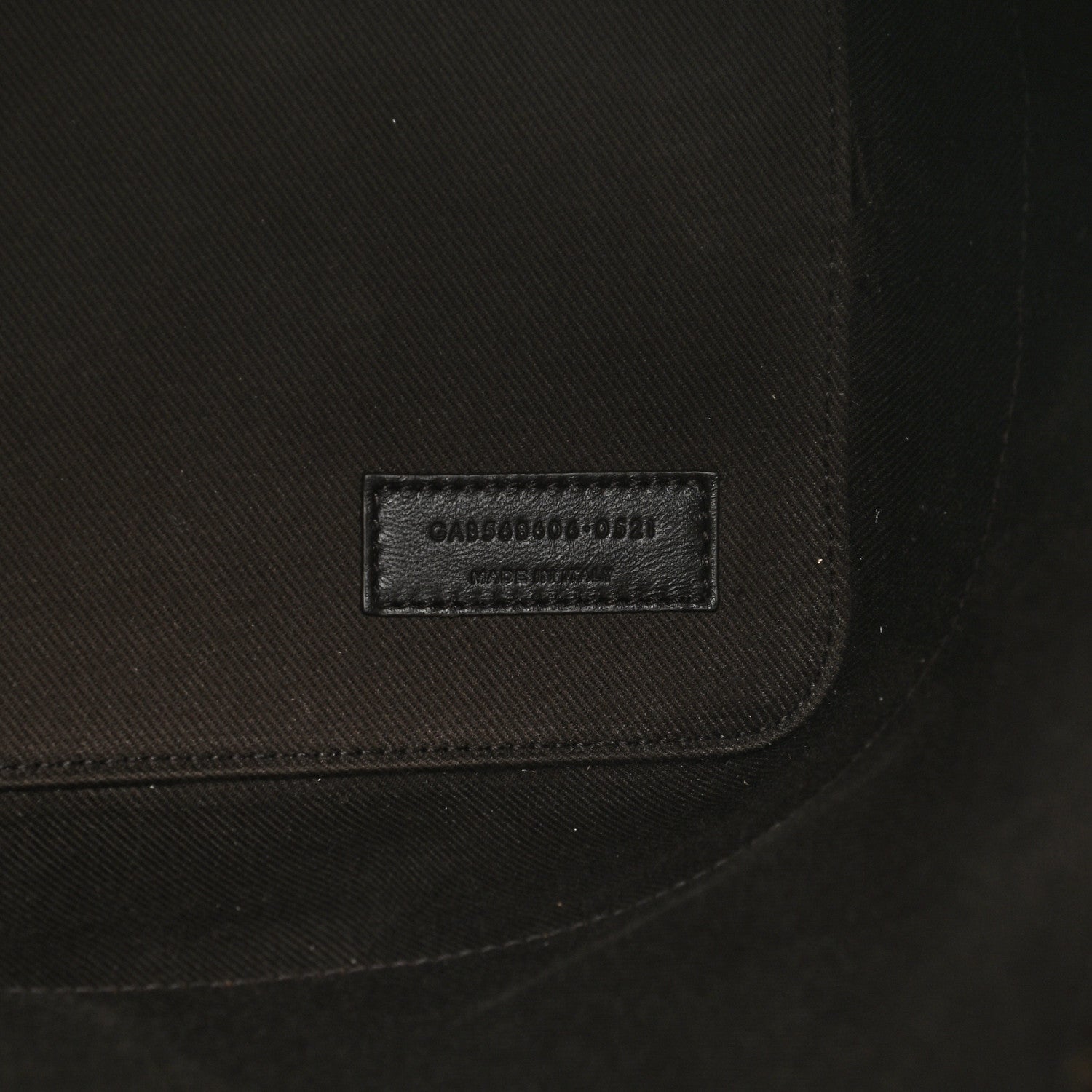 Saint Laurent Canvas Smooth Calfskin Le Monogramme Striped Bucket Bag Brown 8 of 11