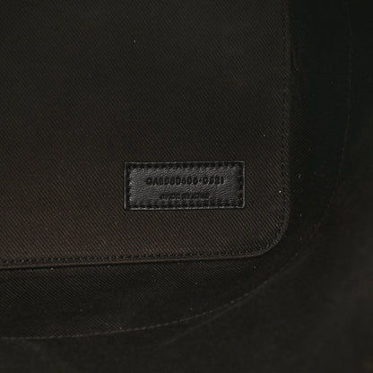 Saint Laurent Canvas Smooth Calfskin Le Monogramme Striped Bucket Bag Brown 8 of 11