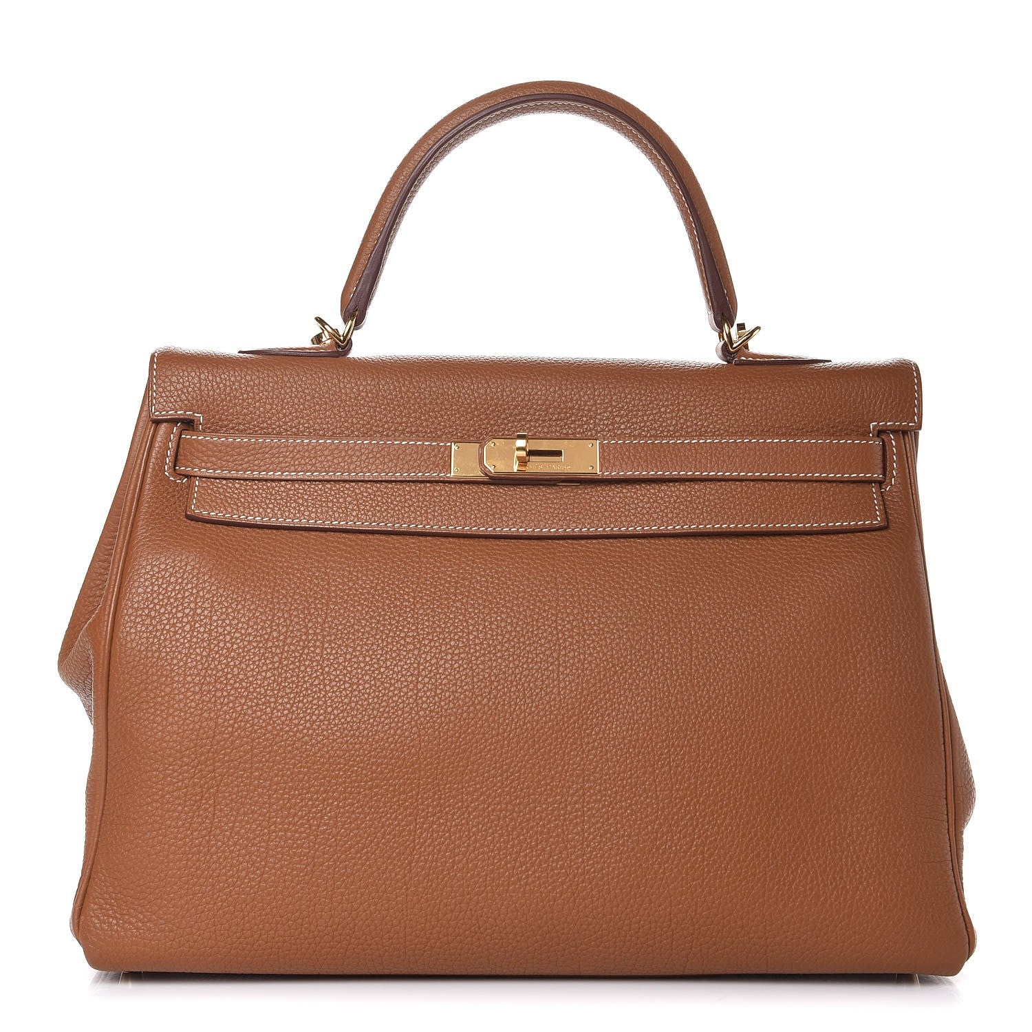 Hermes Togo Kelly Retourne 35 Gold 1 of 11