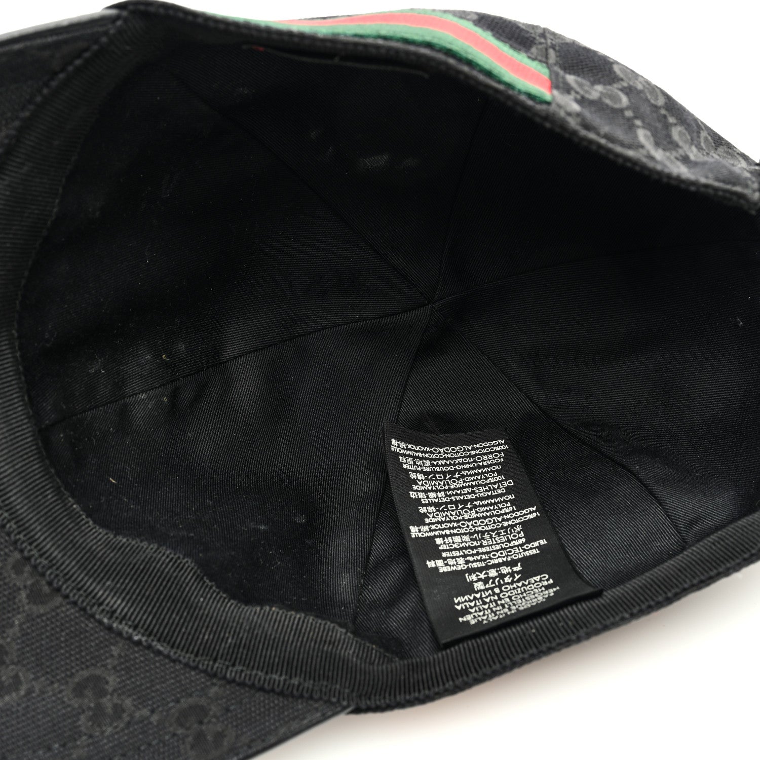 Gucci Monogram Web Baseball Hat XXL Black 6 of 9