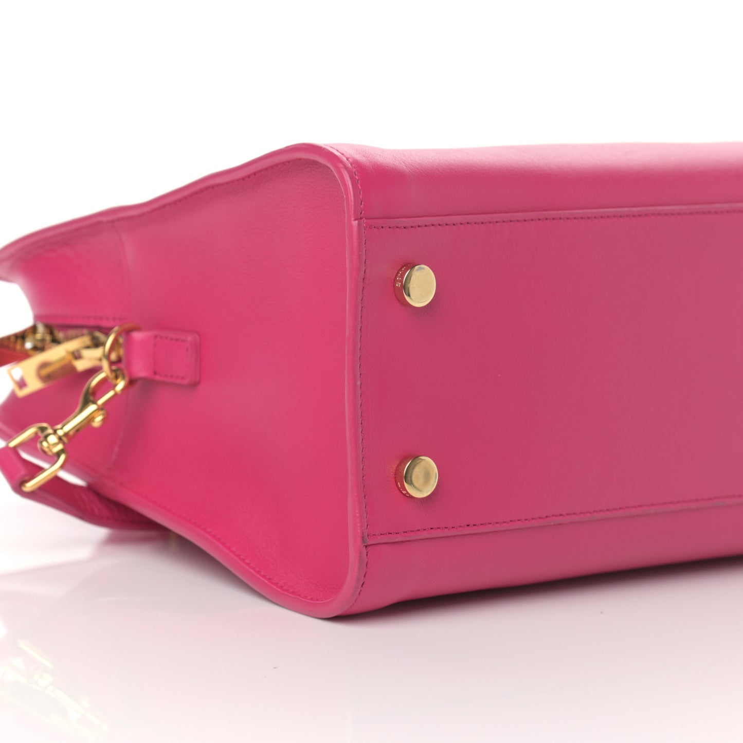 Calfskin Small Monogram Cabas Fuchsia