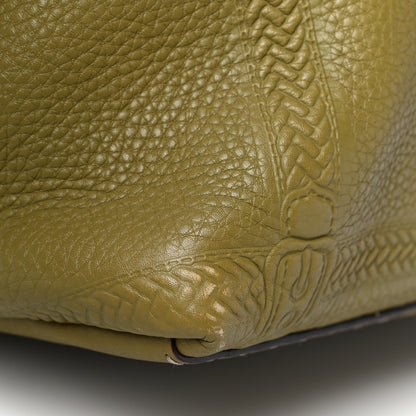 Fendi Calfskin Romano Selleria Villa Borghese Tote Green 8 of 18