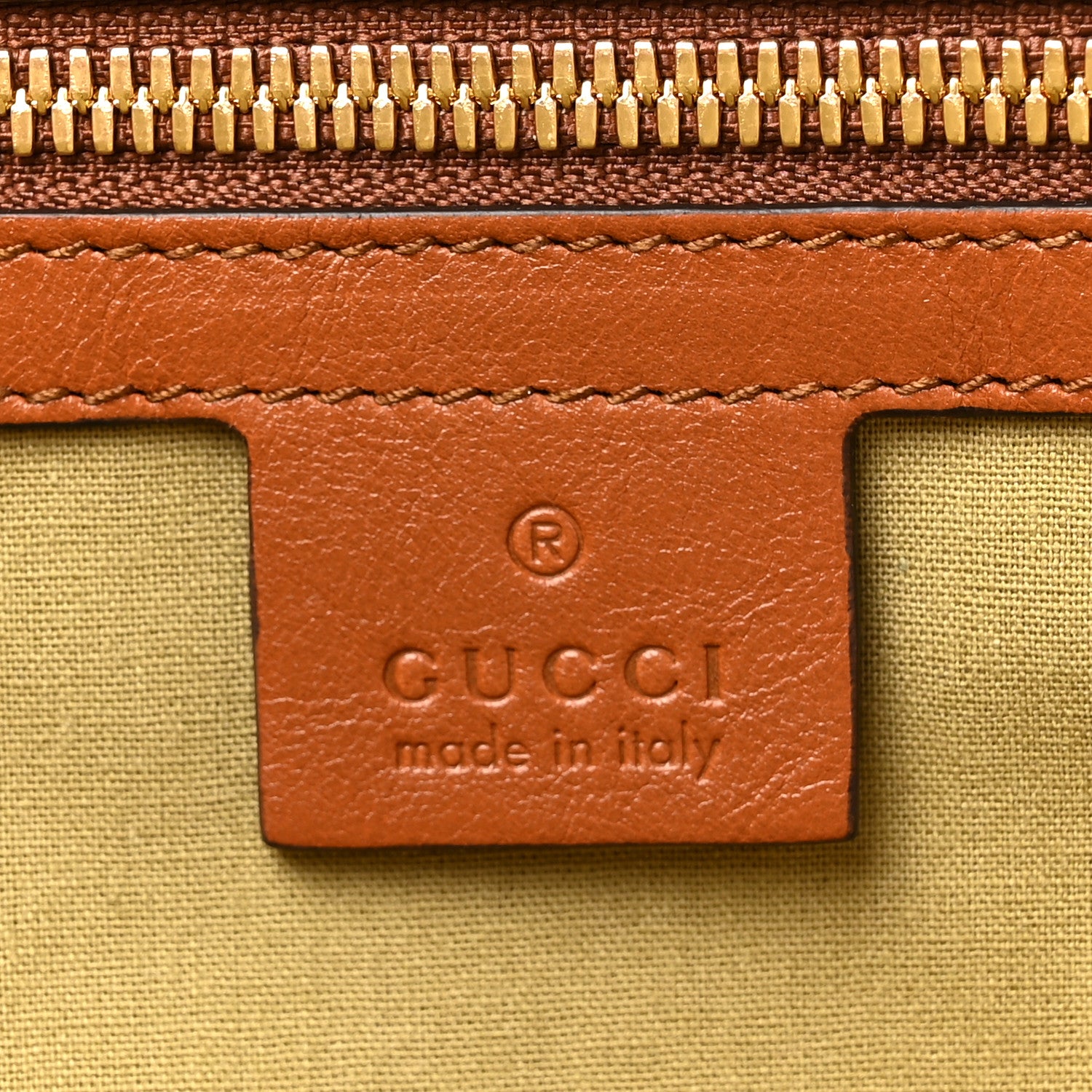 Gucci Vintage Canvas Calfskin Web Large Ophidia Half Moon Hobo Sand Light Cuir 6 of 10