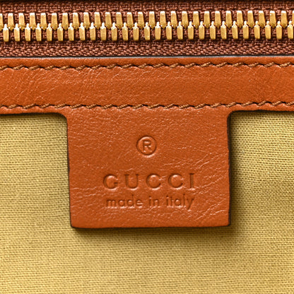 Gucci Vintage Canvas Calfskin Web Large Ophidia Half Moon Hobo Sand Light Cuir 6 of 10
