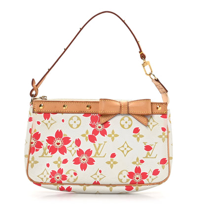 Louis Vuitton Monogram Cherry Blossom Pochette Accessories Red 1 of 10