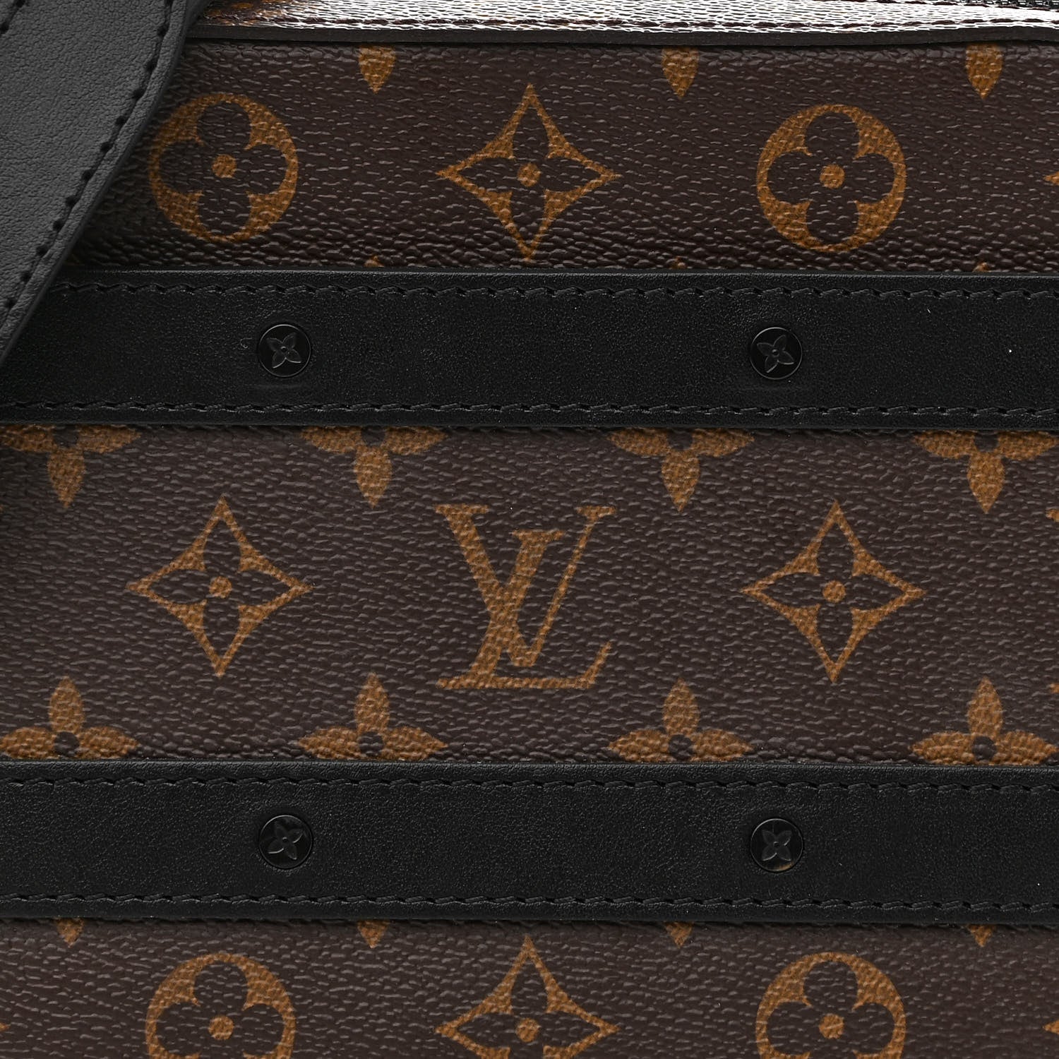 Louis Vuitton Monogram Macassar Handle Soft Trunk Black 7 of 9