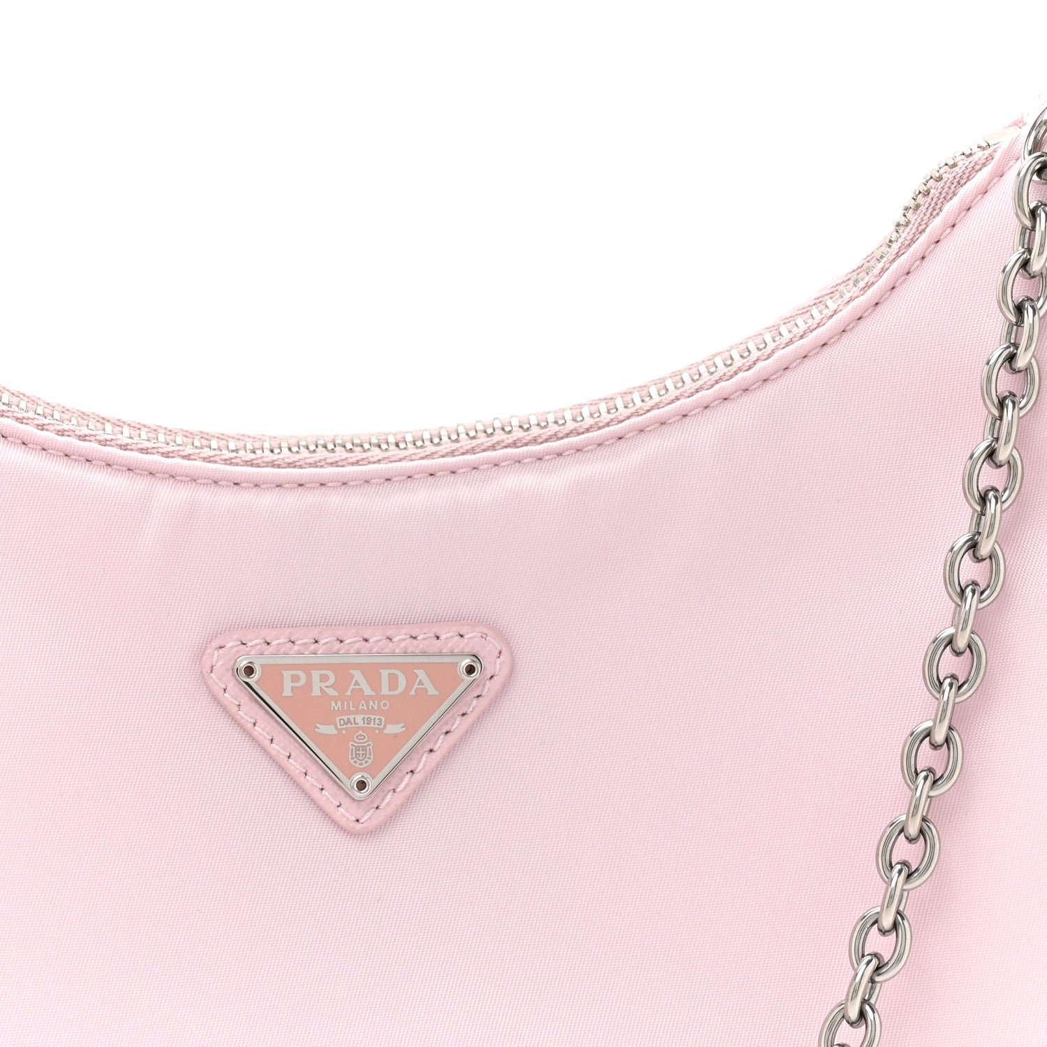 Prada Nylon Re-Edition 2005 Shoulder Bag Alabastro 7 of 10