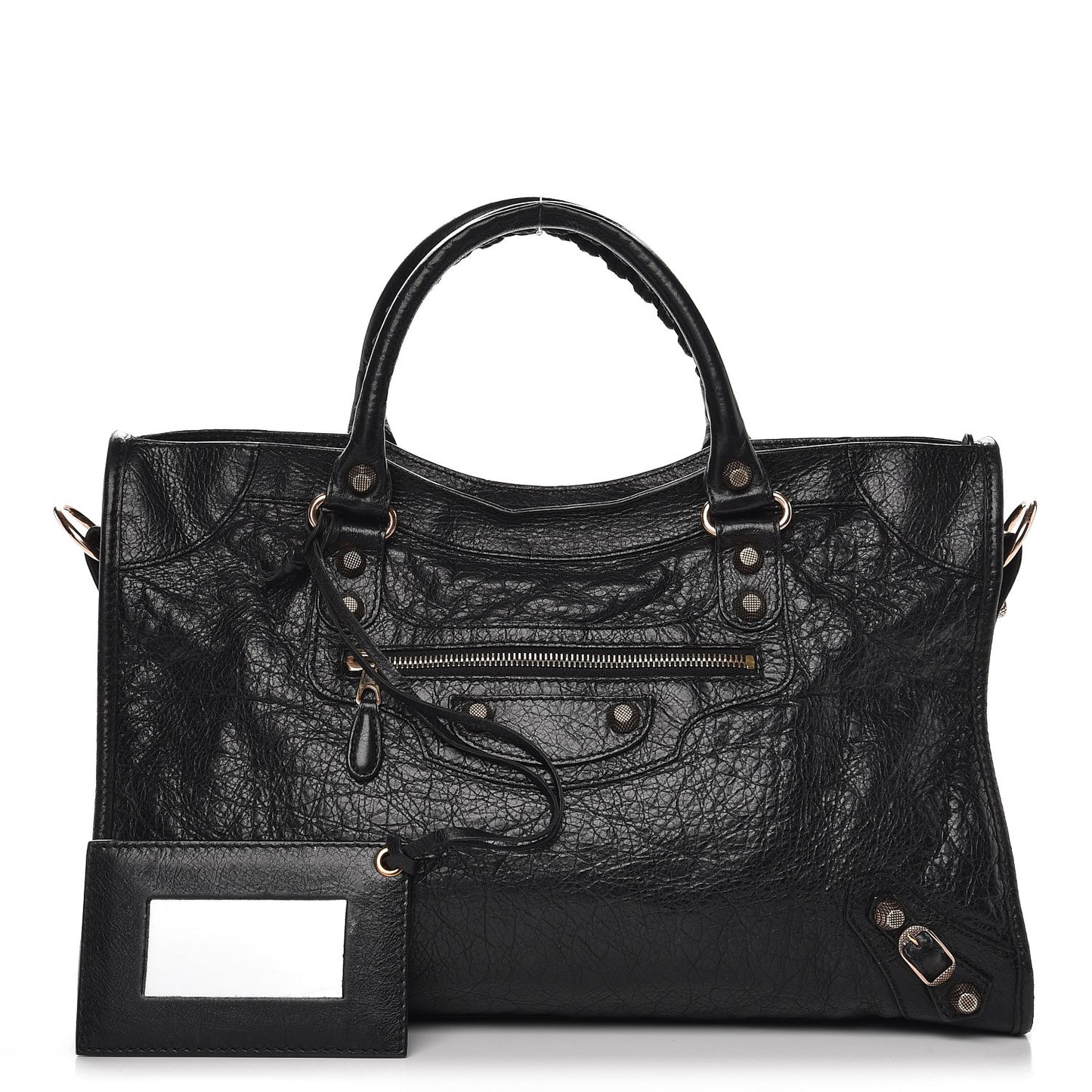 Agneau Giant 12 Rose Gold Hardware City Black