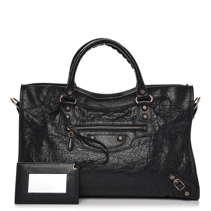 Balenciaga Agneau Giant 12 Rose Gold Hardware City Black 1 of 10