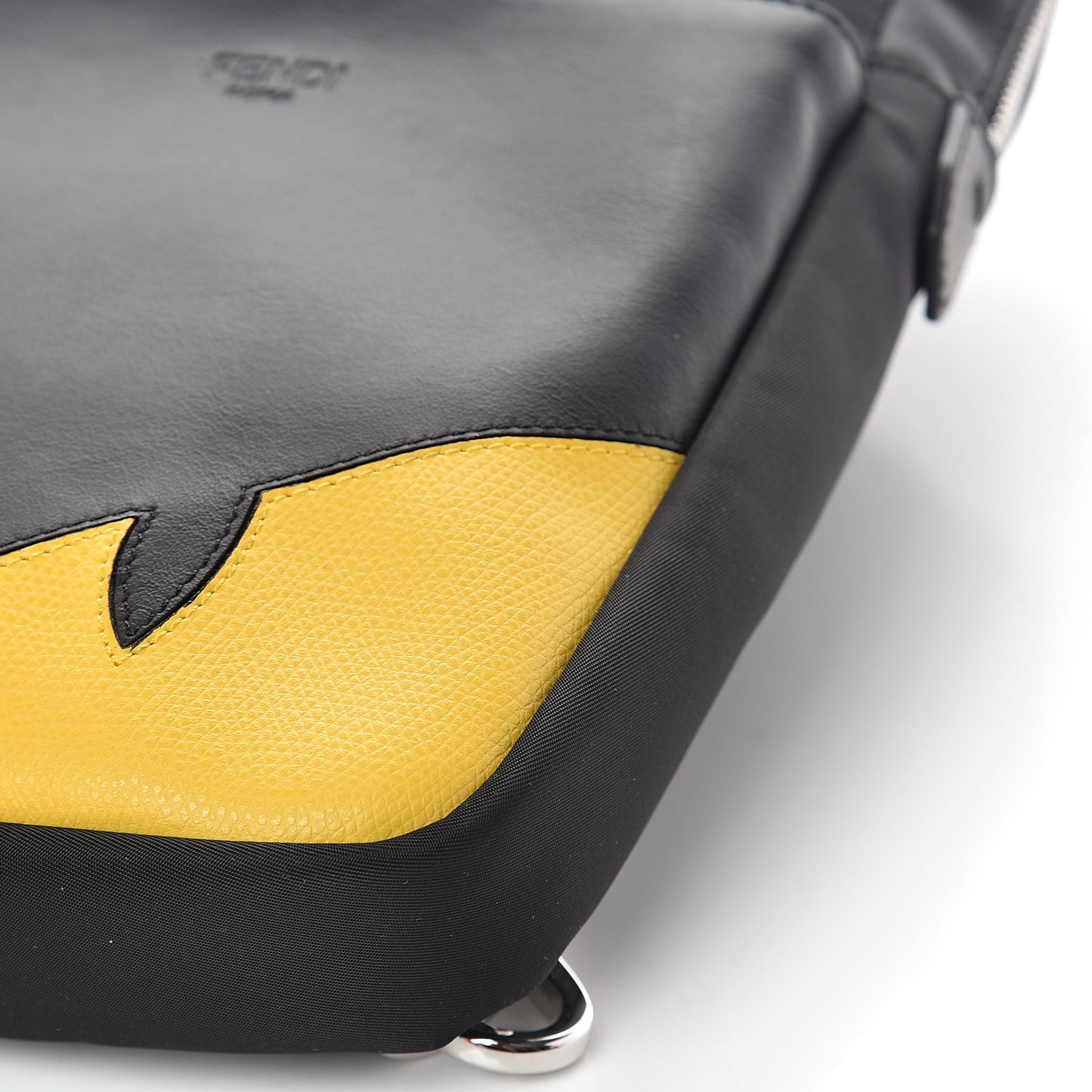 Nylon Vitello Grace Cruise Corner Bugs Sling Bag Black Sunflower