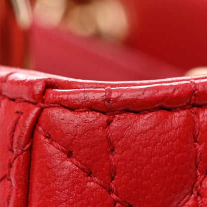 Christian Dior Lambskin Cannage Medium Lady Dior Red 11 of 12