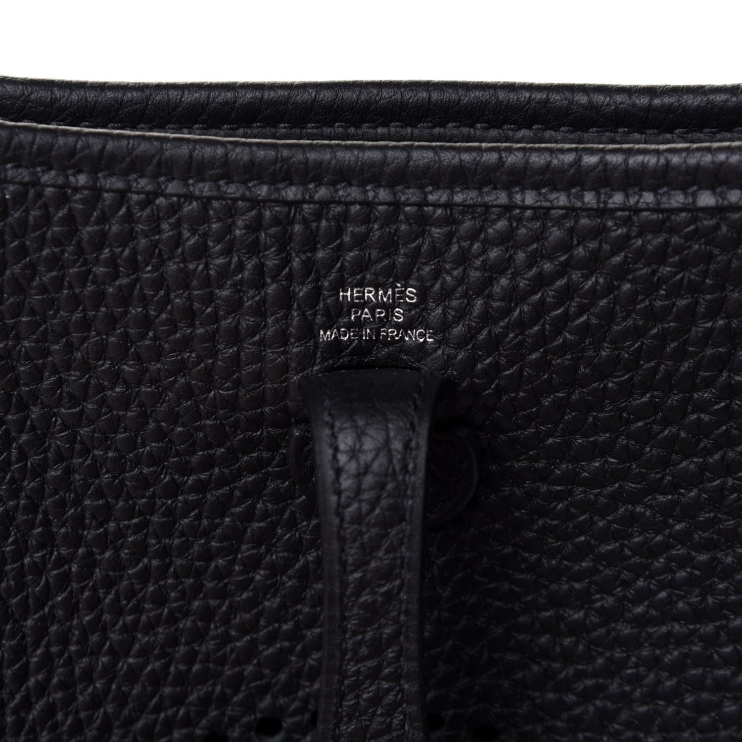 Hermes Taurillon Clemence Evelyne TPM Black 5 of 10