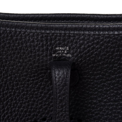 Hermes Taurillon Clemence Evelyne TPM Black 5 of 10
