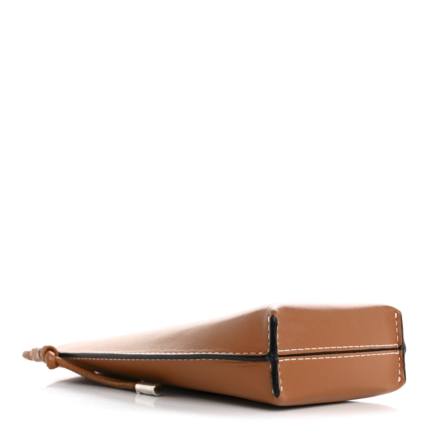 Smooth Calfskin Anagram Phone Pouch Tan