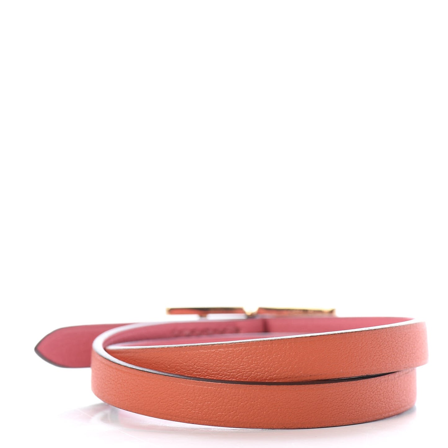 Swift Behapi Double Tour Reversible Bracelet Rose Azalee Orange Poppy