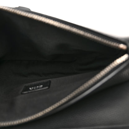Christian Dior Grained Calfskin Mens Saddle Bag Black 5 of 10