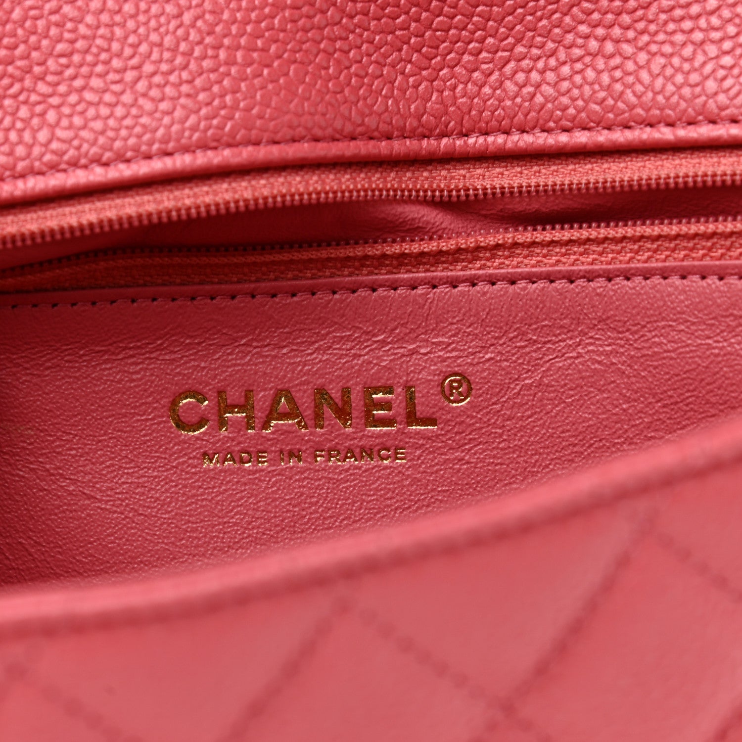 Chanel Caviar Quilted Flap Clutch Pink 6 of 8