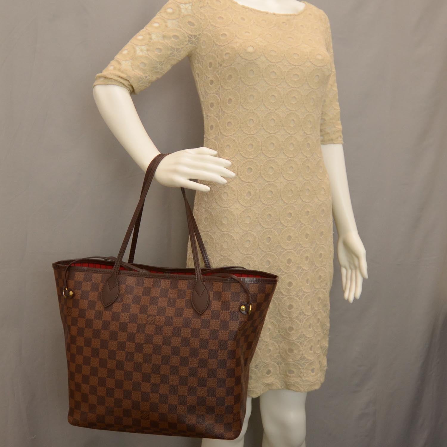 Louis Vuitton Damier Ebene Neverfull MM 2 of 7