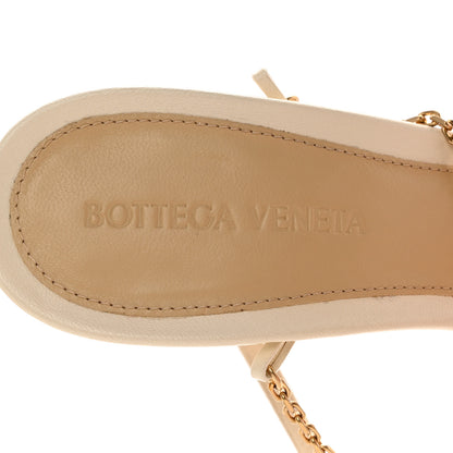 Bottega Veneta Lambskin Stretch Chain Strap 90mm Sandals 37.5 Sea Salt 8 of 14