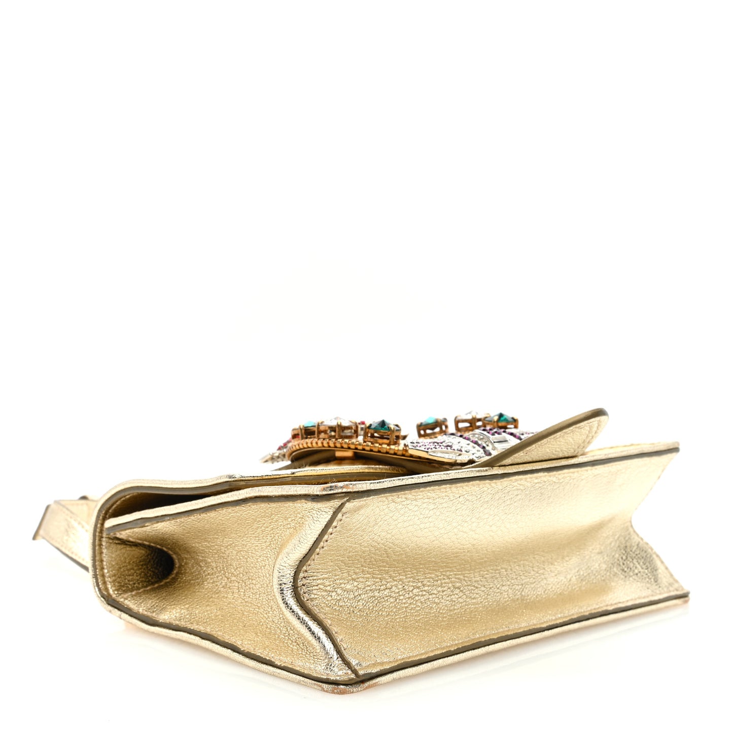 Raffia Madras Crystal Embellished Lady Shoulder Bag Naturale Pirite