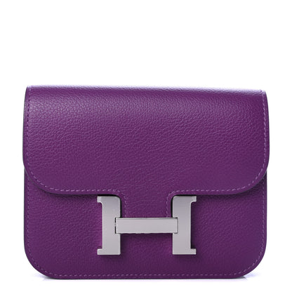 Hermes Evercolor Constance Slim Wallet Anemone 1 of 10